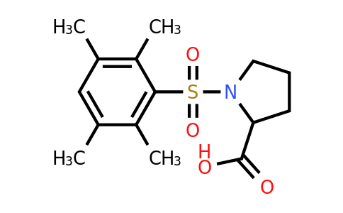1-(2,3,5,6-Tetramethylphenyl)sulfonylpyrrolidine-2-carboxylic acid