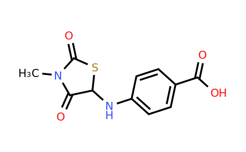 4-((3-Methyl-2,4-dioxothiazolidin-5-yl)amino)benzoic acid