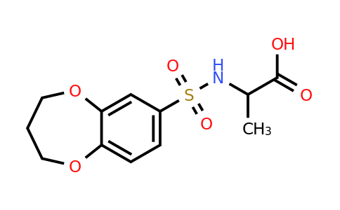 1009595-24-7 | 2-(3,4-Dihydro-2h-1,5-benzodioxepine-7-sulfonamido)propanoic acid