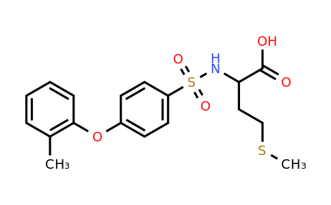 2-[4-(2-Methylphenoxy)benzenesulfonamido]-4-(methylsulfanyl)butanoic acid