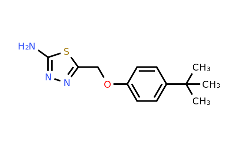 100988-22-5 | 5-((4-(Tert-butyl)phenoxy)methyl)-1,3,4-thiadiazol-2-amine