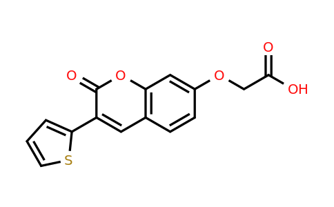 1010919-87-5 | 2-((2-Oxo-3-(thiophen-2-yl)-2h-chromen-7-yl)oxy)acetic acid
