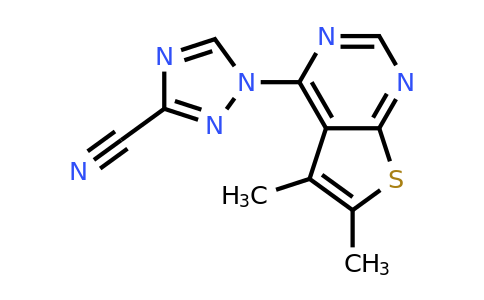 1011034-36-8 | 1-(5,6-Dimethylthieno[2,3-d]pyrimidin-4-yl)-1h-1,2,4-triazole-3-carbonitrile