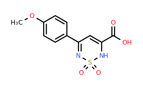1011397-44-6 | 5-(4-Methoxyphenyl)-1,1-dioxo-2h-1lambda6,2,6-thiadiazine-3-carboxylic acid