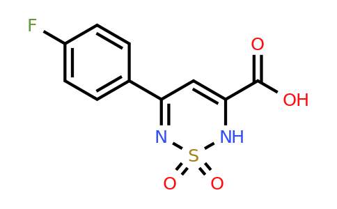 1011397-61-7 | 5-(4-Fluorophenyl)-1,1-dioxo-2h-1lambda6,2,6-thiadiazine-3-carboxylic acid