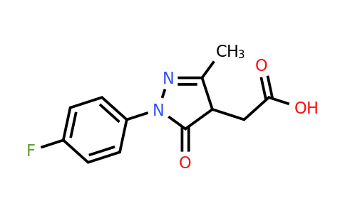 2-(1-(4-Fluorophenyl)-3-methyl-5-oxo-4,5-dihydro-1H-pyrazol-4-yl)acetic acid