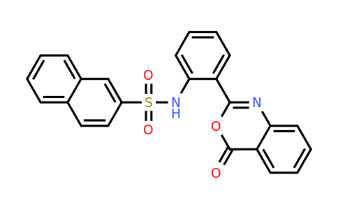 10128-55-9 | N-(2-(4-oxo-4H-benzo[d][1,3]oxazin-2-yl)phenyl)naphthalene-2-sulfonamide