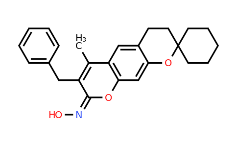 1014086-04-4 | (E)-8'H-7'-benzyl-6'-methyl-3',4'-dihydro-8'H-spiro[cyclohexane-1,2'-pyrano[3,2-g]chromen]-8'-one oxime