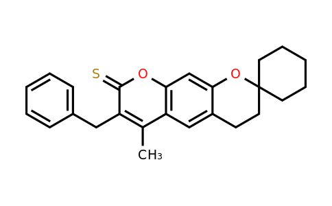 1014087-16-1 | 7'-Benzyl-6'-methyl-3',4'-dihydro-8'H-spiro[cyclohexane-1,2'-pyrano[3,2-g]chromene]-8'-thione