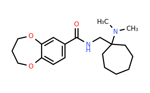1015664-71-7 | n-{[1-(dimethylamino)cycloheptyl]methyl}-3,4-dihydro-2h-1,5-benzodioxepine-7-carboxamide