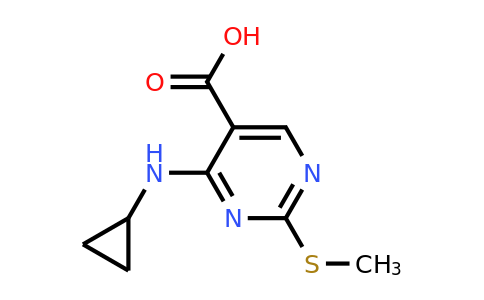 1015856-32-2 | 4-(Cyclopropylamino)-2-(methylthio)pyrimidine-5-carboxylic acid