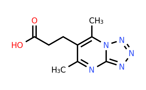 1016504-48-5 | 3-{dimethyl-[1,2,3,4]tetrazolo[1,5-a]pyrimidin-6-yl}propanoic acid
