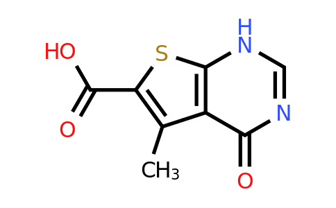101667-97-4 | 5-Methyl-4-oxo-3H,4H-thieno[2,3-d]pyrimidine-6-carboxylic acid