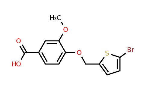 1016705-48-8 | 4-[(5-bromothiophen-2-yl)methoxy]-3-methoxybenzoic acid