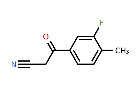 1016770-89-0 | 3-(3-Fluoro-4-methylphenyl)-3-oxopropanenitrile