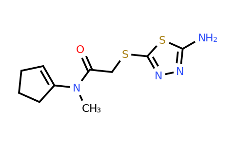 1017098-39-3 | 2-((5-Amino-1,3,4-thiadiazol-2-yl)thio)-N-(cyclopent-1-en-1-yl)-N-methylacetamide