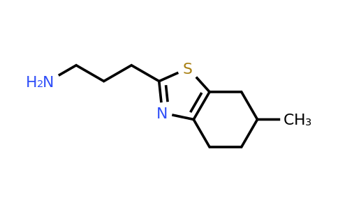 1017250-70-2 | 3-(6-Methyl-4,5,6,7-tetrahydrobenzo[d]thiazol-2-yl)propan-1-amine