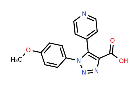 1-(4-Methoxyphenyl)-5-(pyridin-4-yl)-1H-1,2,3-triazole-4-carboxylic acid