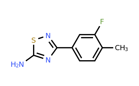 1017782-58-9 | 3-(3-Fluoro-4-methylphenyl)-1,2,4-thiadiazol-5-amine