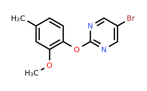 1017789-03-5 | 5-Bromo-2-(2-methoxy-4-methylphenoxy)pyrimidine