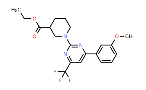 1018051-75-6 | Ethyl 1-(4-(3-methoxyphenyl)-6-(trifluoromethyl)pyrimidin-2-yl)piperidine-3-carboxylate
