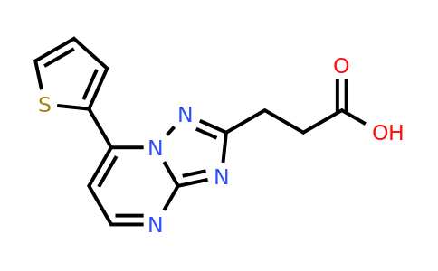 1018052-13-5 | 3-[7-(thiophen-2-yl)-[1,2,4]triazolo[1,5-a]pyrimidin-2-yl]propanoic acid