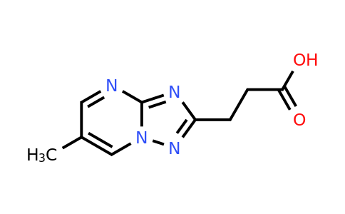 1018052-60-2 | 3-{6-methyl-[1,2,4]triazolo[1,5-a]pyrimidin-2-yl}propanoic acid