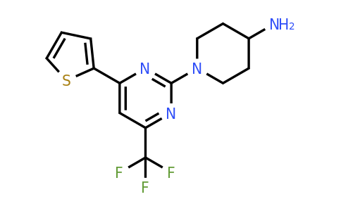 1018143-53-7 | 1-(4-(Thiophen-2-yl)-6-(trifluoromethyl)pyrimidin-2-yl)piperidin-4-amine