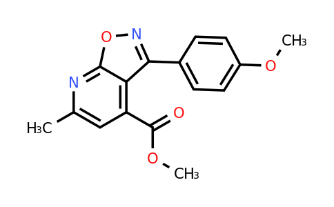 1018144-20-1 | Methyl 3-(4-methoxyphenyl)-6-methylisoxazolo[5,4-b]pyridine-4-carboxylate