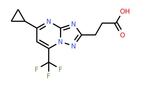 1018150-48-5 | 3-(5-Cyclopropyl-7-(trifluoromethyl)-[1,2,4]triazolo[1,5-a]pyrimidin-2-yl)propanoic acid