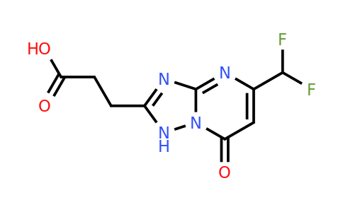1018151-04-6 | 3-[5-(difluoromethyl)-7-oxo-4h,7h-[1,2,4]triazolo[1,5-a]pyrimidin-2-yl]propanoic acid