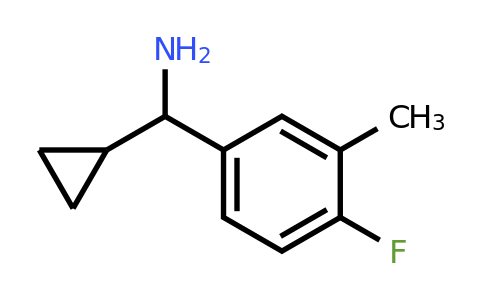 1018265-03-6 | Cyclopropyl(4-fluoro-3-methylphenyl)methanamine