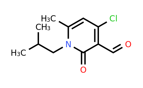 4-chloro-6-methyl-1-(2-methylpropyl)-2-oxo-1,2-dihydropyridine-3-carbaldehyde