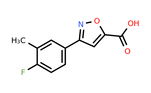 3-(4-Fluoro-3-methylphenyl)isoxazole-5-carboxylic acid