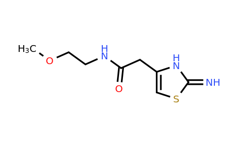 2-(2-Imino-2,3-dihydrothiazol-4-yl)-N-(2-methoxyethyl)acetamide
