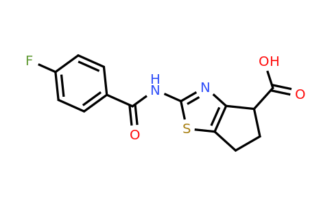 1019115-34-4 | 2-(4-Fluorobenzamido)-5,6-dihydro-4H-cyclopenta[d]thiazole-4-carboxylic acid