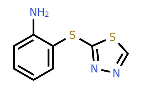 1019121-56-2 | 2-(1,3,4-Thiadiazol-2-ylsulfanyl)aniline