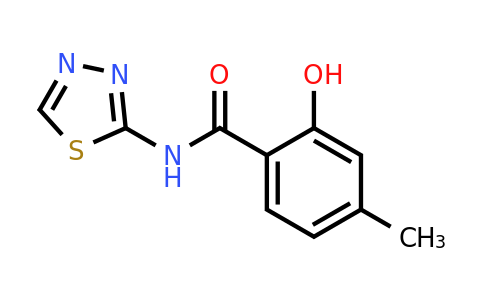 1019128-16-5 | 2-Hydroxy-4-methyl-N-(1,3,4-thiadiazol-2-yl)benzamide