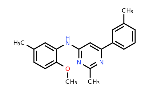 1019132-74-1 | n-(2-Methoxy-5-methylphenyl)-2-methyl-6-(3-methylphenyl)pyrimidin-4-amine