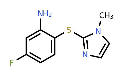 1019484-54-8 | 5-Fluoro-2-[(1-methyl-1h-imidazol-2-yl)sulfanyl]aniline