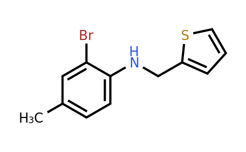 1019512-14-1 | 2-Bromo-4-methyl-N-(thiophen-2-ylmethyl)aniline