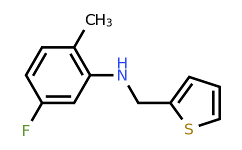 1019518-94-5 | 5-Fluoro-2-methyl-N-(thiophen-2-ylmethyl)aniline
