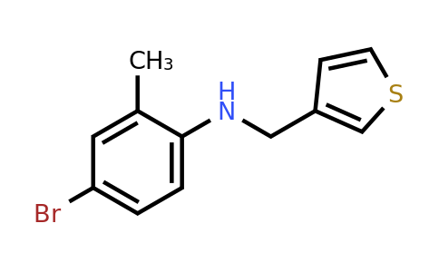 1019536-02-7 | 4-Bromo-2-methyl-N-(thiophen-3-ylmethyl)aniline