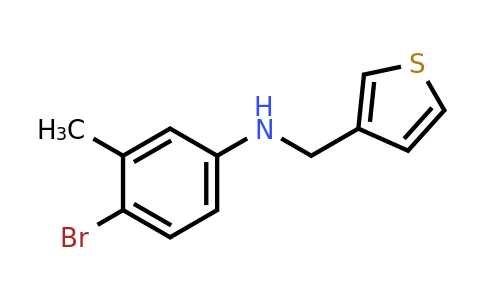 1019563-58-6 | 4-Bromo-3-methyl-N-(thiophen-3-ylmethyl)aniline