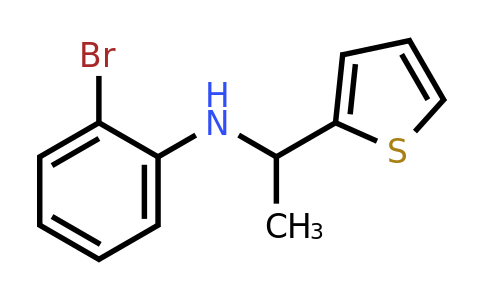 1019575-89-3 | 2-Bromo-N-(1-(thiophen-2-yl)ethyl)aniline