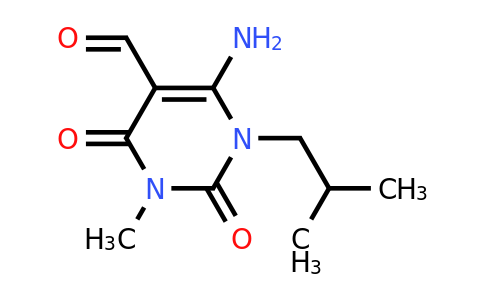 101989-80-4 | 6-Amino-3-methyl-1-(2-methylpropyl)-2,4-dioxo-1,2,3,4-tetrahydropyrimidine-5-carbaldehyde