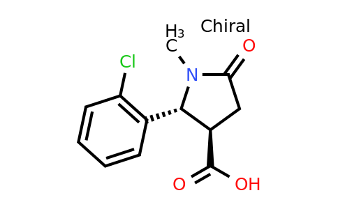 (2R,3R)-2-(2-chlorophenyl)-1-methyl-5-oxopyrrolidine-3-carboxylic acid