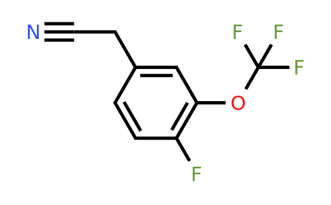 1020718-23-3 | 2-(4-Fluoro-3-(trifluoromethoxy)phenyl)acetonitrile