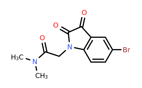 1021023-54-0 | 2-(5-Bromo-2,3-dioxo-2,3-dihydro-1h-indol-1-yl)-n,n-dimethylacetamide