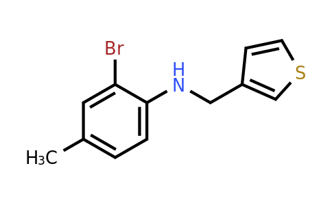 1021077-81-5 | 2-Bromo-4-methyl-N-(thiophen-3-ylmethyl)aniline